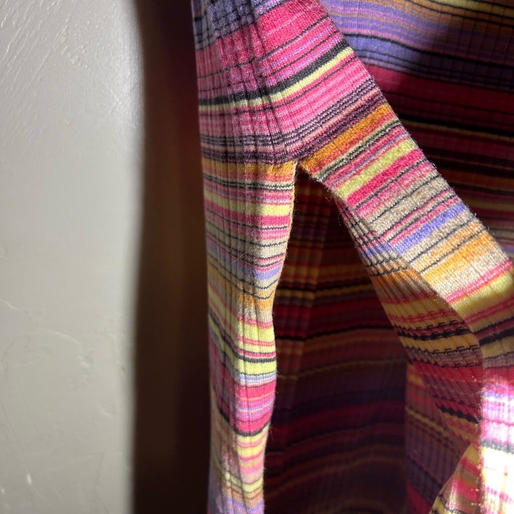 Rip Curl Palapa Ribbed Colorful Stripe Midi Skirt - Picture 7 of 8